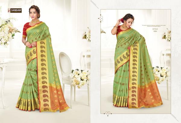 Sangam Vastra Nidhi Fancy Cotton Handloom Saree